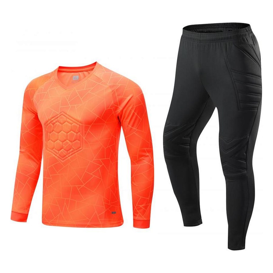 Orange keeper kit with long pants, angle 2