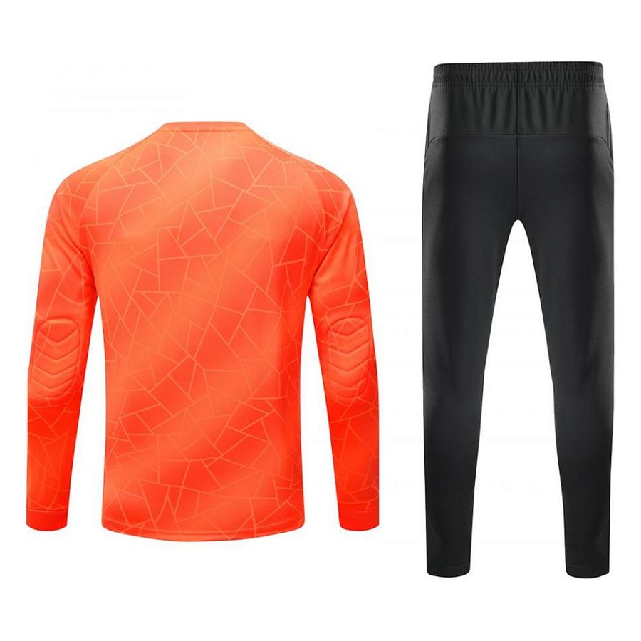 Orange keeper kit with long pants, angle 3