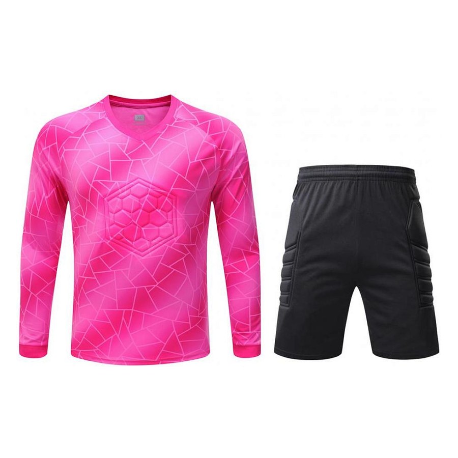 Pink keeper kit with shorts, angle 1