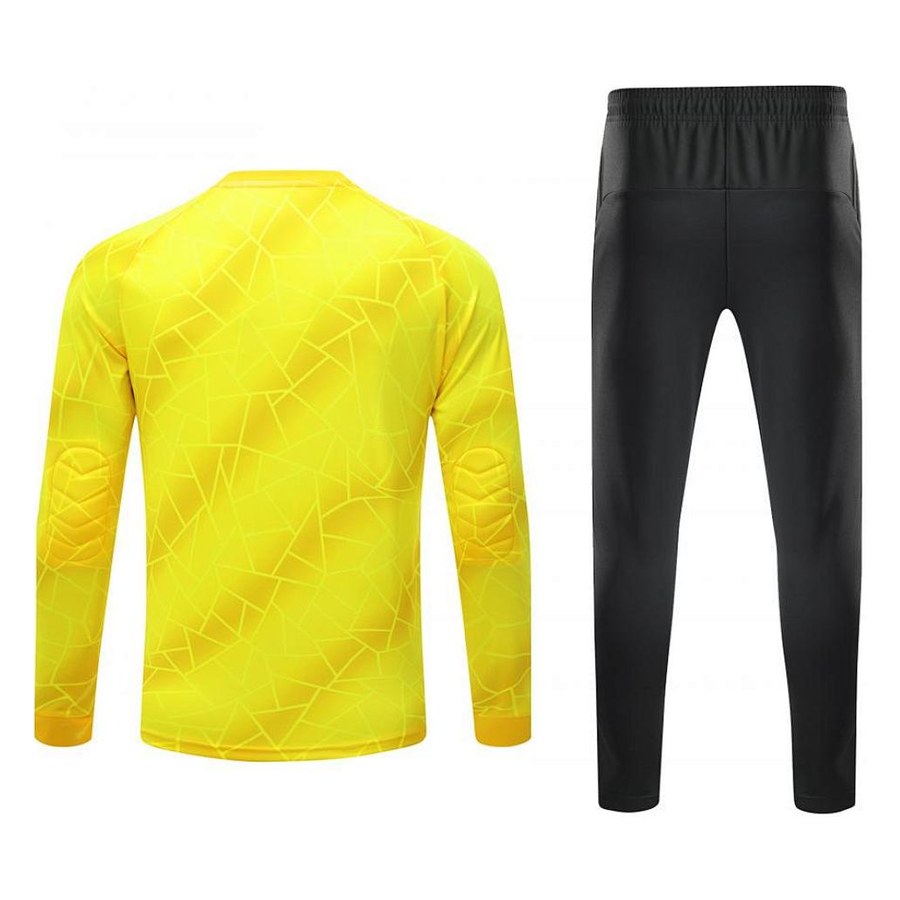 Yellow keeper kit with long pants, angle 3